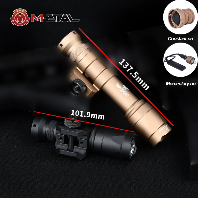 

WADSN Surefir M300 M600 M300A M600C Tactical Flashlight Fit 20mm Picatinny Rail Hunting Rifle Weapon Light Airsoft Accessories