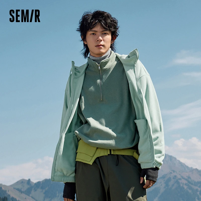 

Semir Jacket Men 2023 Winter New Simple Fashion Antistatic Comfortable Polar Fleece Jacket