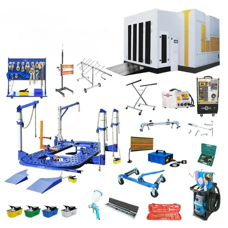 Sheet Metal Station Vehicle Equipment Car Bench O Liner Frame Machine Spray Booth Autobody Repair Equipment