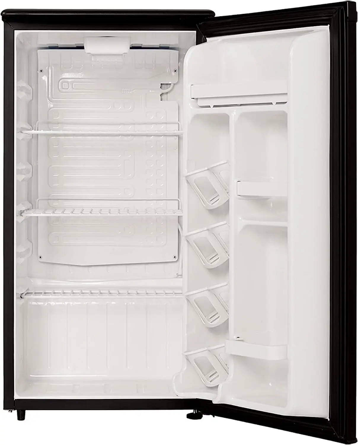 3.3 Cu Ft Mini Fridge without Freezer - AUTO DEFROST, Reversible Single Door, Glass Shelf Refrigerator - A Space-Saving Marvel