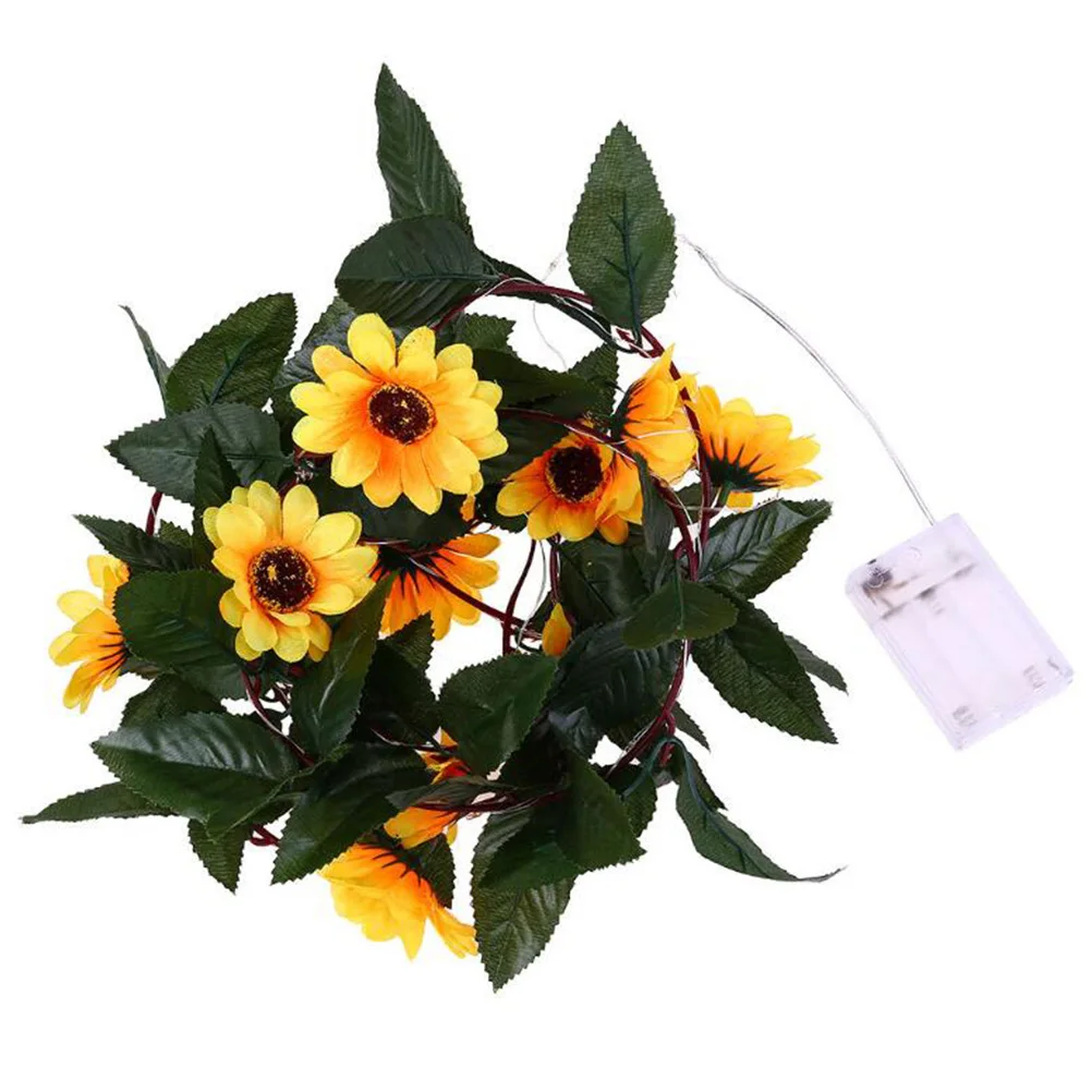 

Sunflower LED Light Strip String Creative Lights Low Voltage Garden Decor Lights Party Outdoor DIY