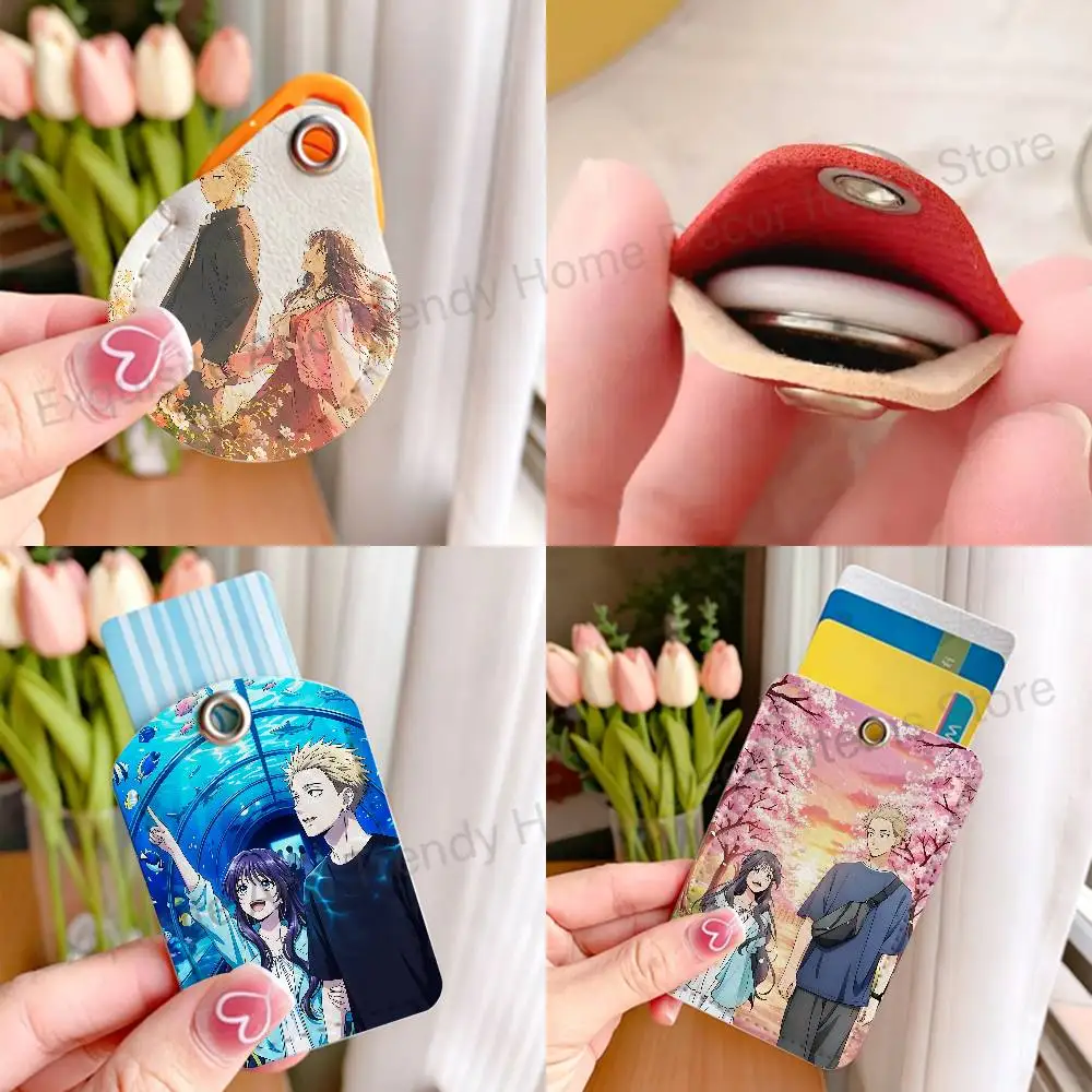 K-Kaoru Hana wa Rin to S-Saku Card Holder Keychain Key Air Tag Ring Door Lock Access Protective Case For Security Gift