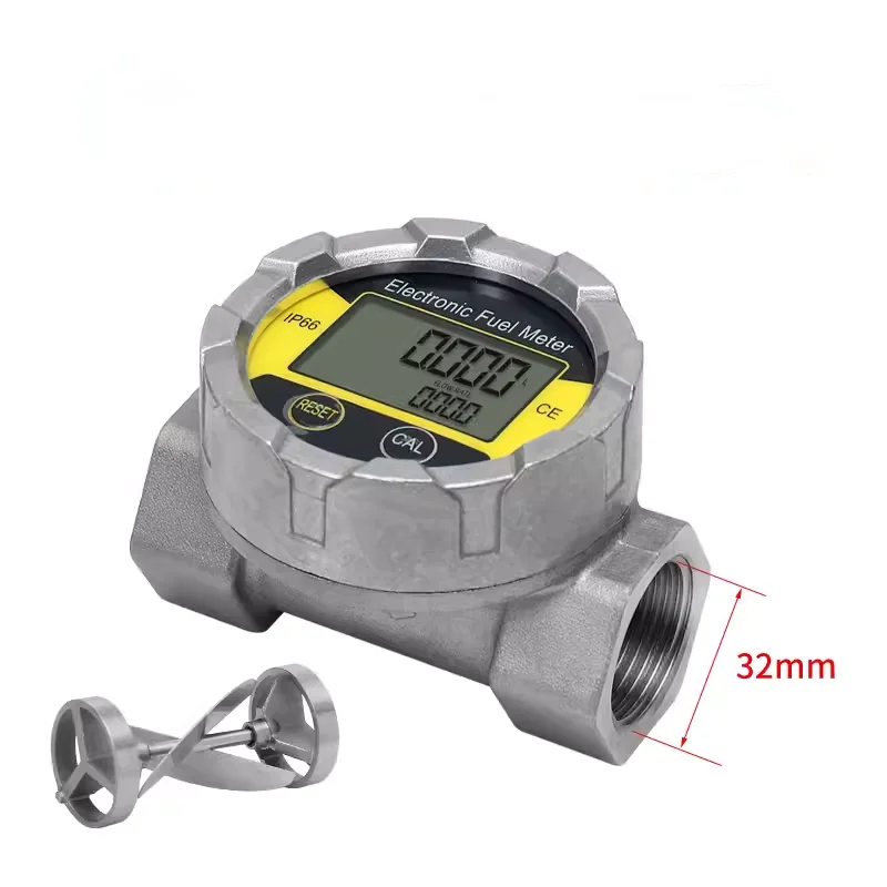 Factory Direct Sale 1 Inch Stainless Steel IP66 Waterproof Turbine Flow Meter Turbine Flow Meter