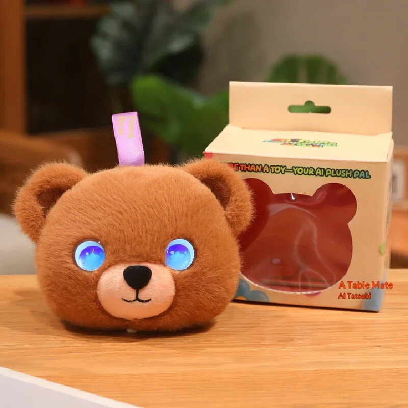 AI Interactive Talking Plush Toy Emotional Companion Teddy Bear Couple Style Kids Doll Portable Bag Decor For Kids Adults