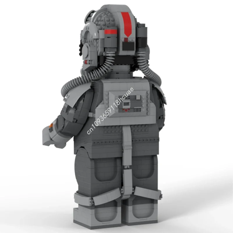 Moc-75429 스타 배틀 AT-AT 드라이버 메가피규어 헬멧 모델 빌딩 블록 벽돌 Diy 크리 에이 티브 조립 교육 완구 선물