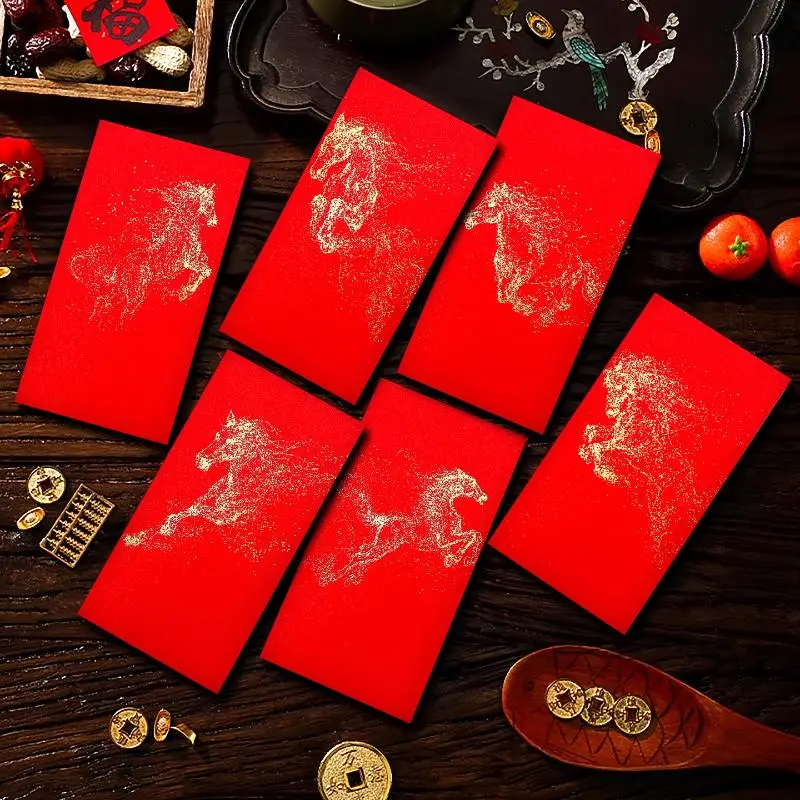 

10pcs Double Happiness Chinese Traditional Hongbao Wedding Red Envelopes Marriage Gift Bags Lucky Pocket for Wedding Decoration