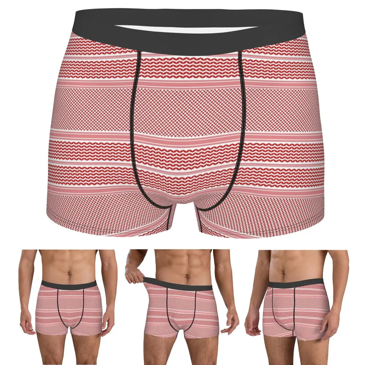 

Трусы-боксеры, шорты Jordanian Shemagh, дизайнерские трусы, мужское мягкое нижнее белье для Homme, мужские подарки бойфренду