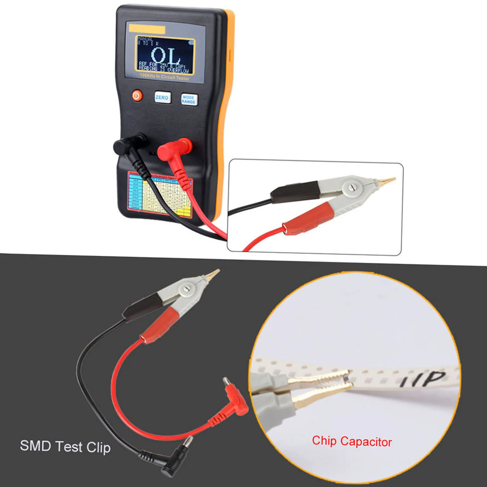 

MESR-100 Capacitor Tester Ohm Meter Professional Measuring Internal Resistance of Capacitor Capacitance Circuit Tester Meter