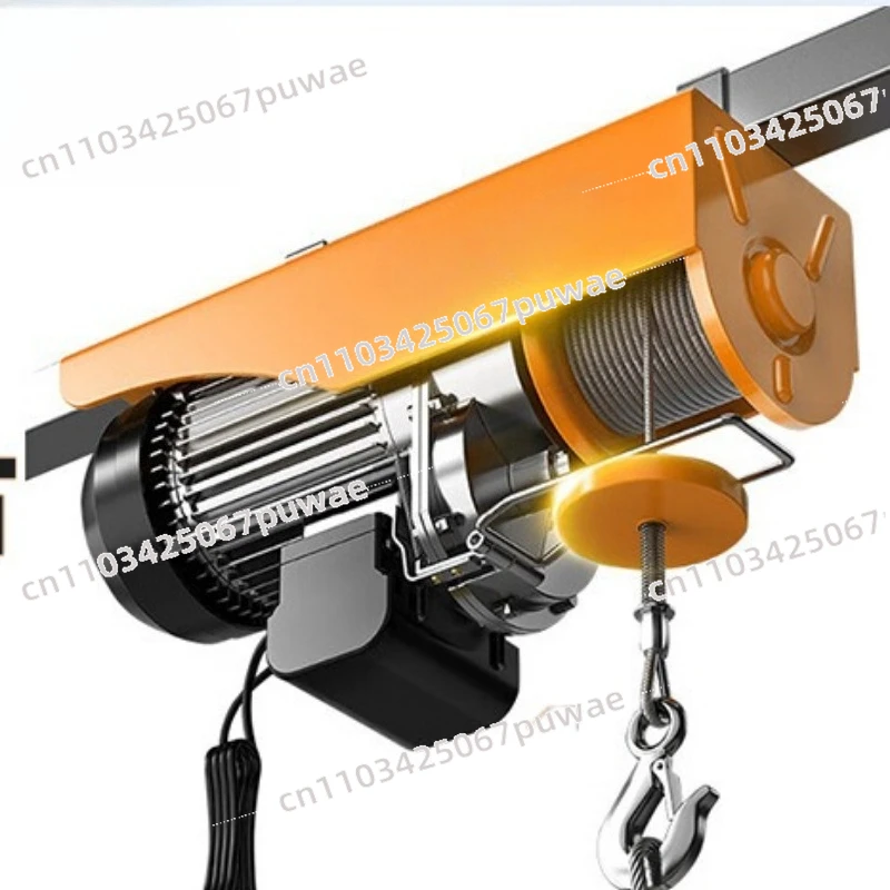 Household Small Crane 220V 12m Wired Wireless Remote Control Crane Small Electric Hoist