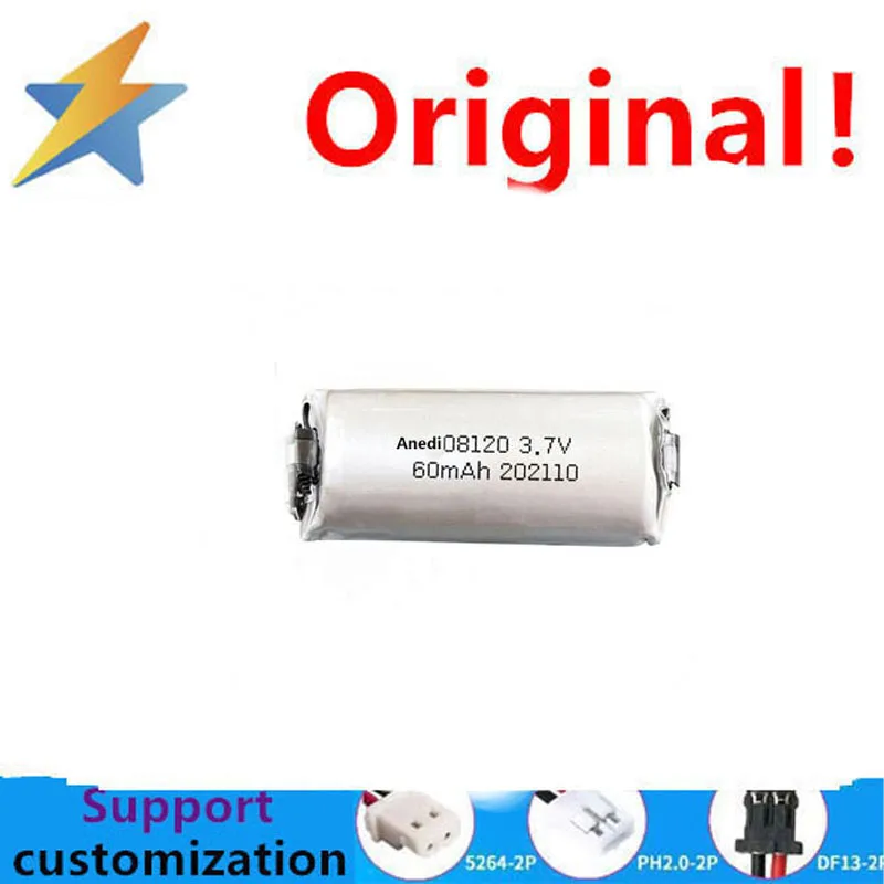 buy more will cheap 3.7V 08120 60mAh cylindrical polymer lithium battery hearing aid lithium battery Bluetooth lithium battery