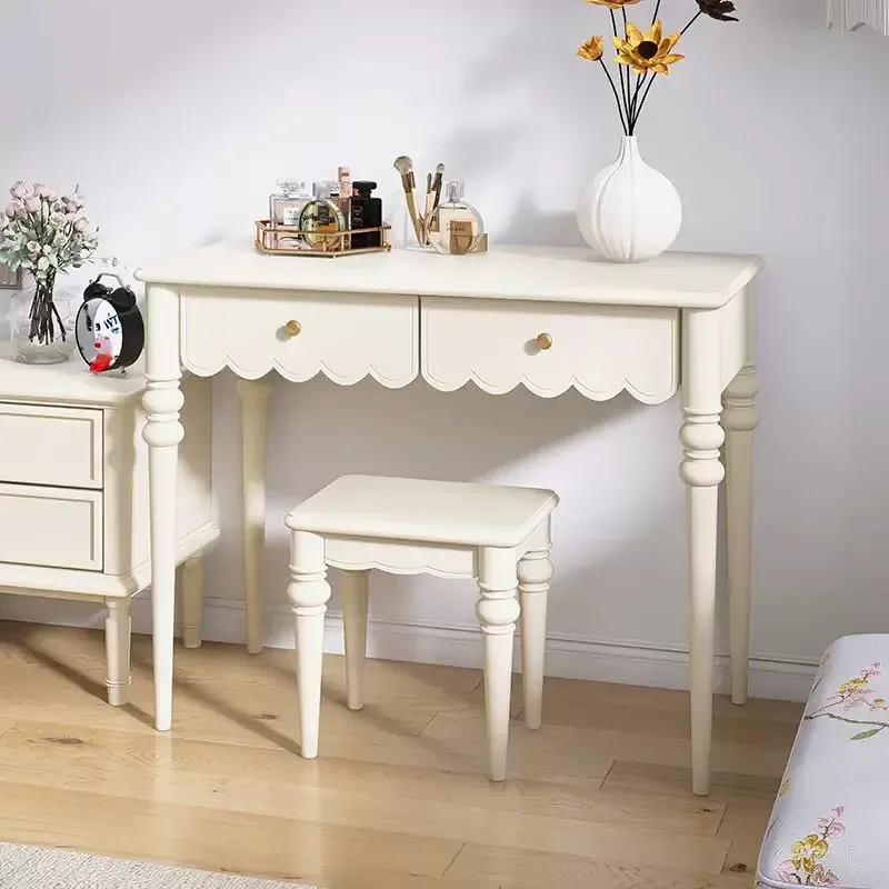 Light Luxury Desk Makeup Table Integrated Dresser Retro Small Apartment Medieval Style Bedroom Custom Table