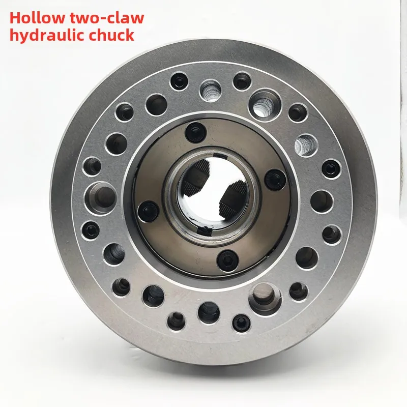 Mandril hidráulico oco de duas mandíbulas mandril hidráulico 5681012 polegadas corpo totalmente em aço