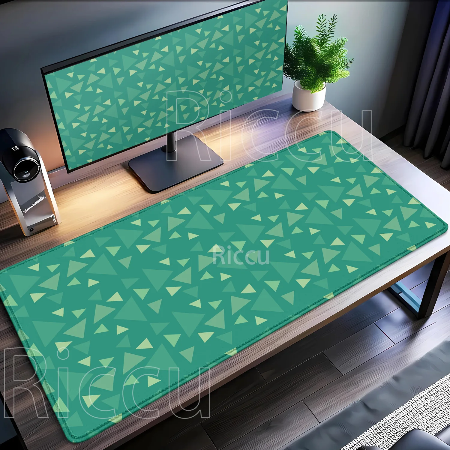 Mouse Pad triangle pattern HD printing Large Computer Office accessories Table Mat XXL Rubber Anti-slip base Keyboard Desk Mat