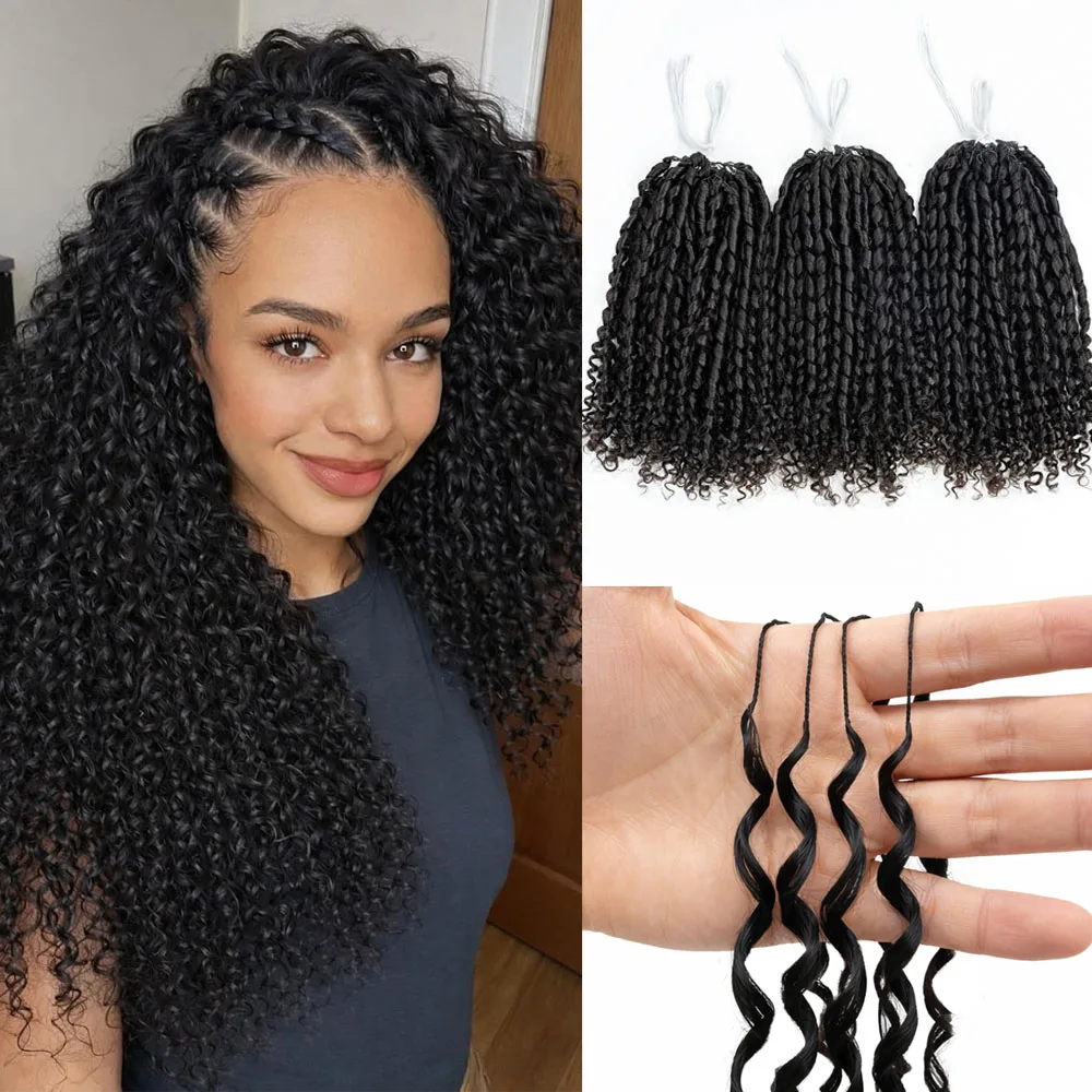 

Miracle Knots Pixie Curly Feather Crochet Human Hair Pre Separated Lightweight Invisible Brazilian Raw Virgin Crochet Hair
