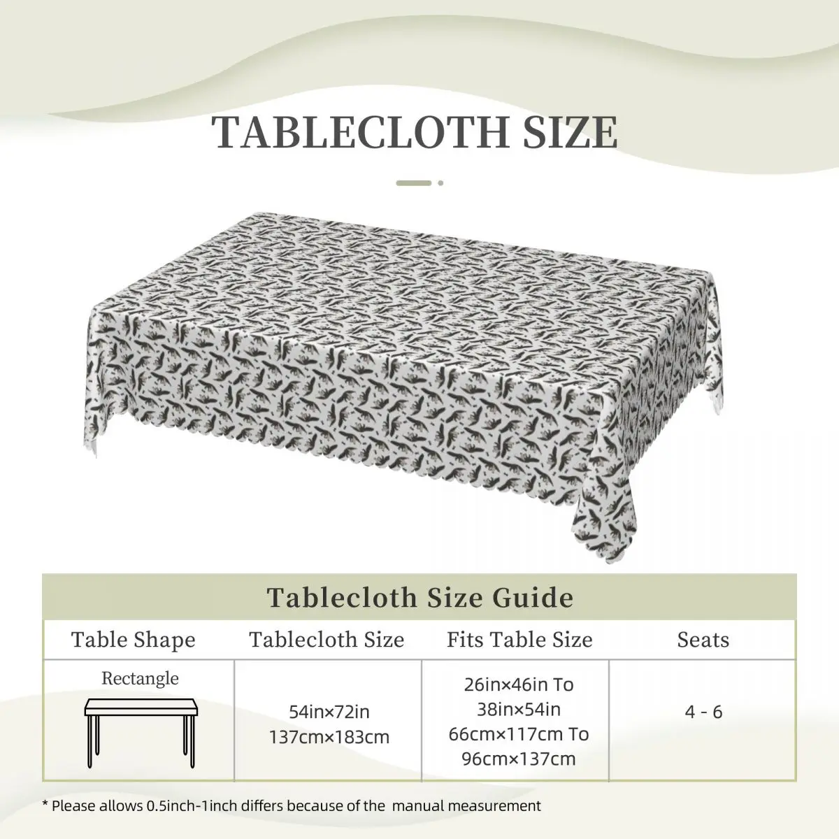 Giant Anteaters And Ants All Over Pattern Custom Rectangular Tablecloth Waterproof Table Cover for Dining Events Table Cloth