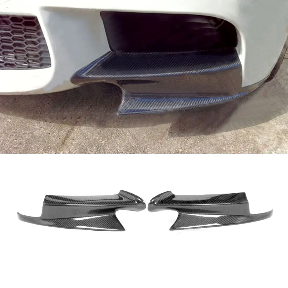 

For E92 Front Lip Upper Side Splitters Flaps For BMW 3 Series E90 E92 E93 M3 2008-2014 Carbon Fiber Bumper Protector Body Kits