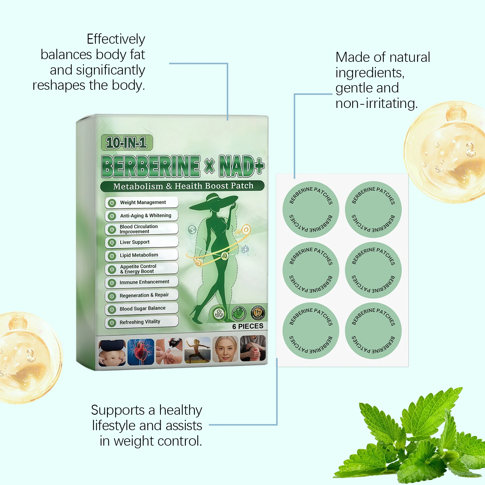 Novo Kit com 6 Adesivos de Ber - Xbody Health & Wellness Wayne Nj avaliação e preço