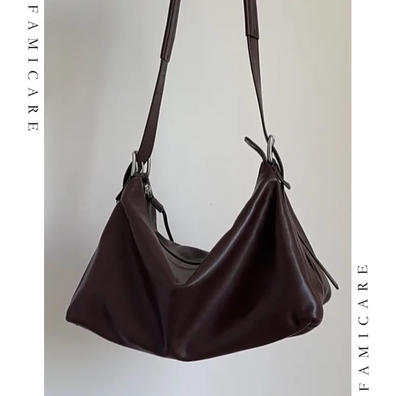 

Большая вместительная женская роскошная сумка-тоут из натуральной кожи, минималистичные сумки-мессенджеры из кожи растительного дубления, женская повседневная сумка на плечо