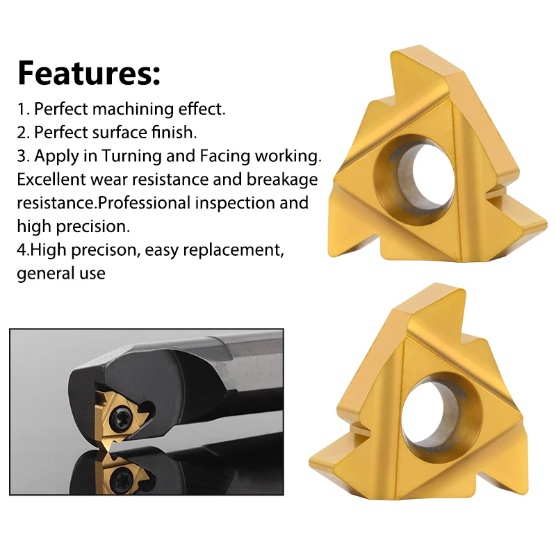 XCAN Thread Carbide Insert 11ER 16IR 16ER Thread Turning Tool A55 AG55 G55 CNC Lathe Tool Internal Insert  External Cutting Tool