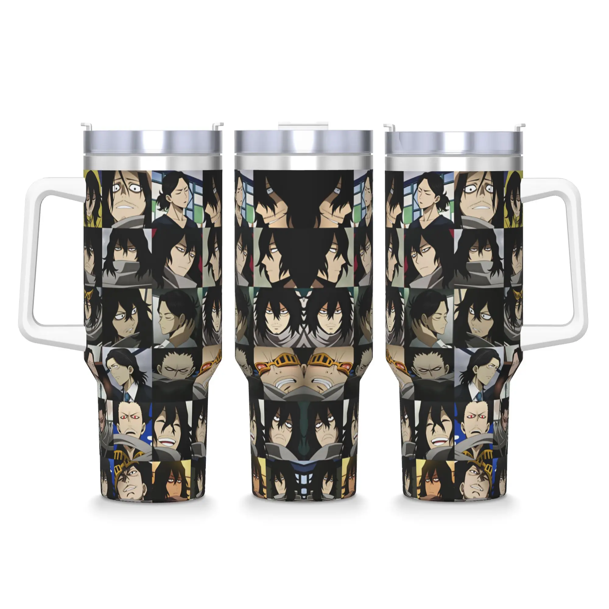 Stainless Steel Tumbler Aizawa Shota  Coffee Mug  Heat Preservation Cold Drink Car Mugs Driving Printed Water Bottle
