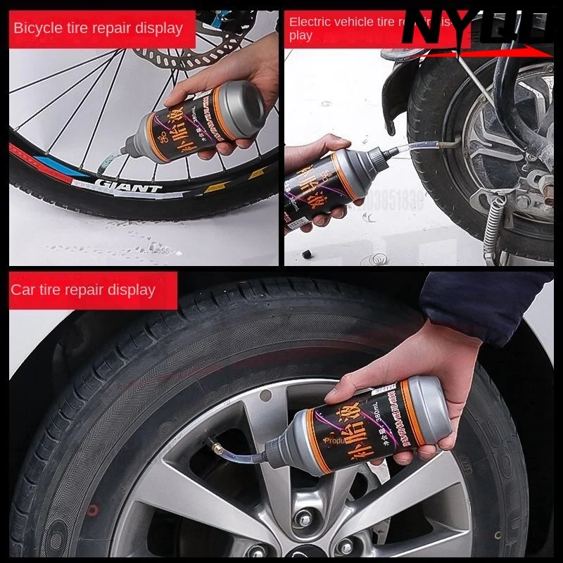 380ml Vacuum TireInner Tube Repair Glue Car Motorcycle Bicycle Tire Repairing Liquid Universal Tire Sealant Repair Fluid 오토바이타이어