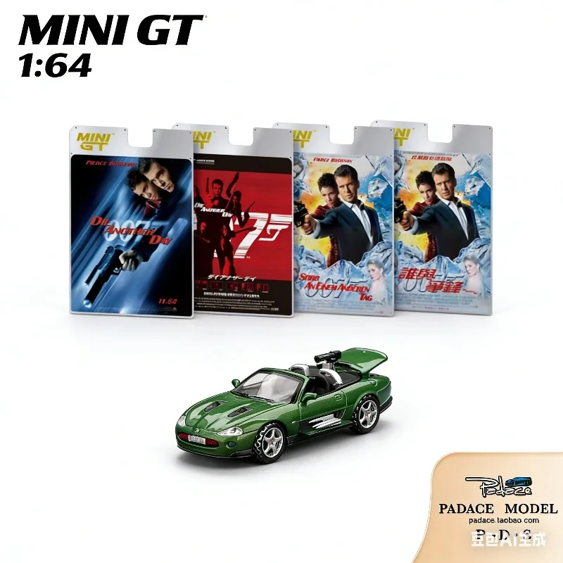 

Модель автомобиля MINI GT 1:64 Jaguar XKR 007 из сплава, игрушка для мальчиков, подарок на праздник, коллекционный предмет для взрослых.
