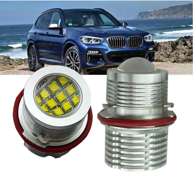 

1 комплект 120 Вт Canbus безошибочные светодиодные ангельские глазки желто-белые светодиодные габаритные автомобильные лампы для BMW 5 6 7 серии E39 E53 E60 E61 E63 E65