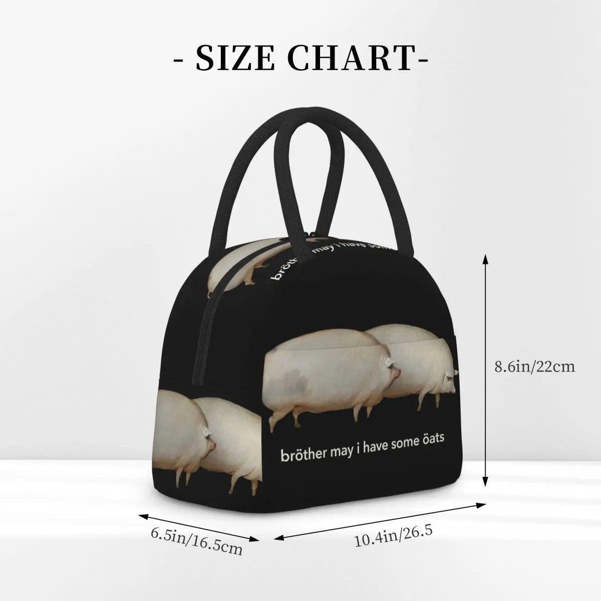 هل لدي بعض الشوفان، حقيبة غداء كلاسيكية معزولة للنساء والأطفال، صناديق طعام مقاومة للتسرب، حقيبة غداء حرارية