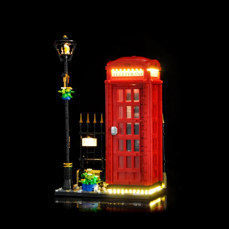 

LYBMTWF LED light model 21347 is suitable for Red London Telephone Box block gifts (only including lighting accessories)