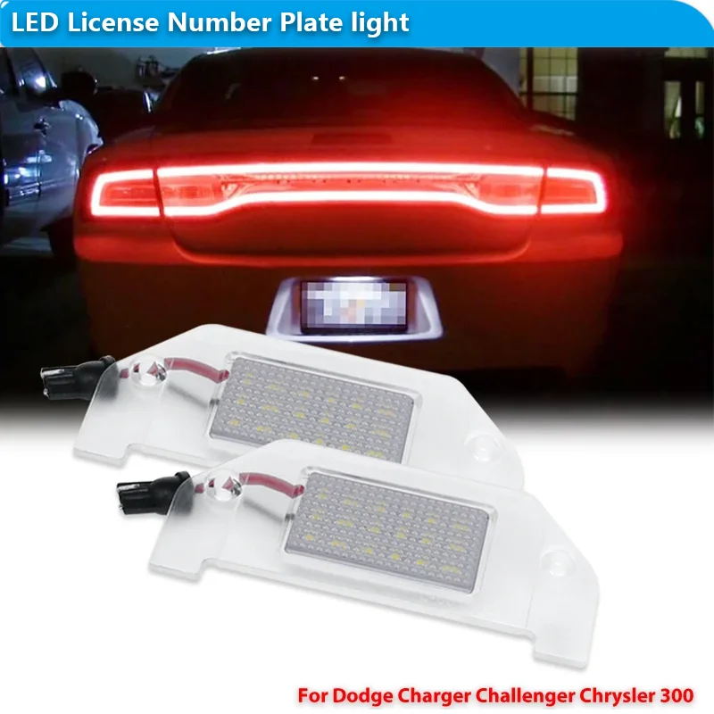 For Dodge Dart 2013-2016 Challenger Avenger 2008-2014 Charger 06-14 Magnum 05-2008 Chrysler 300 Sebring LED License Plate Light