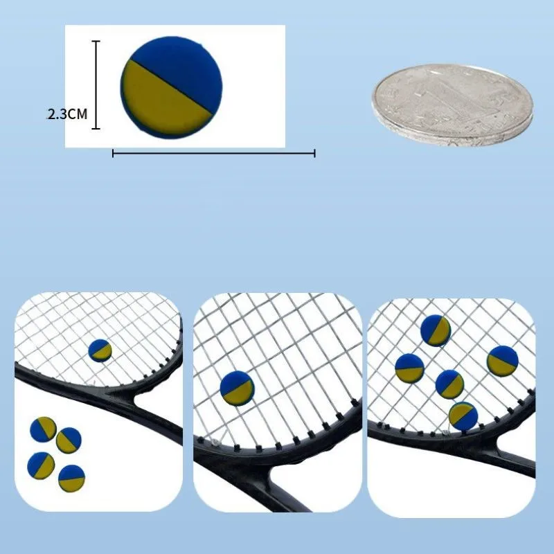4Pcs/Lot Ukraine Flag Tennis Vibration Dampeners Silicone Tennis Dampeners Racket Anti Vibration Damper Tennis Accessories view 6