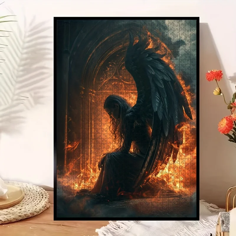 500/1000 Pieces Jigsaw Puzzle Flame Angel Jigsaw Puzzle Educational Toy for Kids Children 's Games Christmas Gift