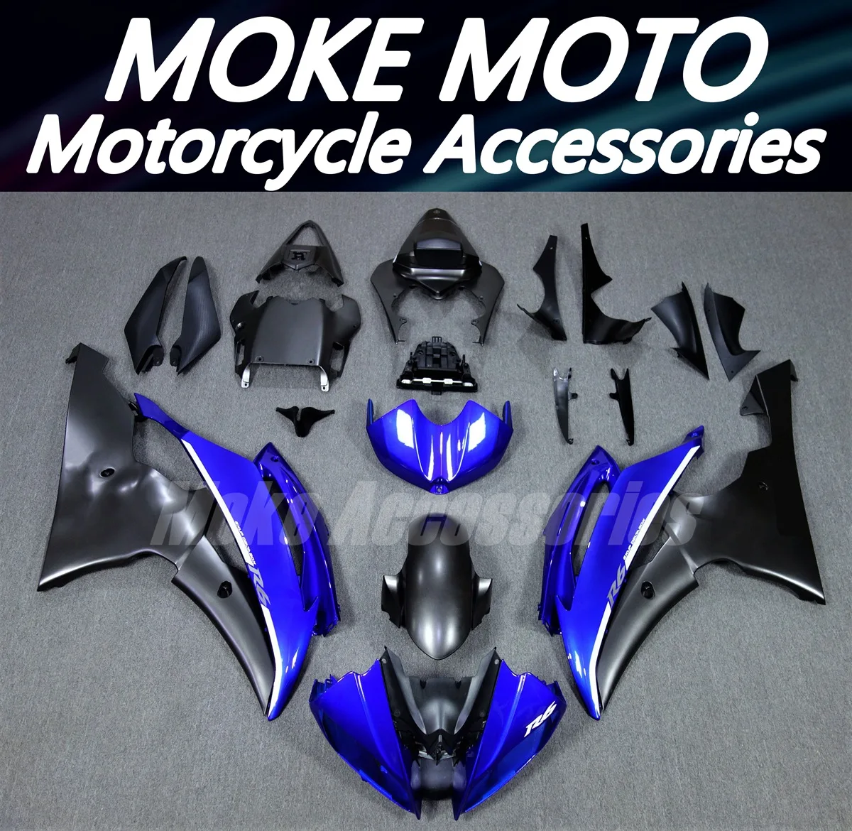 

Motorcycle Fairings Kit Fit For YZF R6 2008 2009 2010-2014 2015 2016 Bodywork Set High Quality ABS Injection New Bule Black