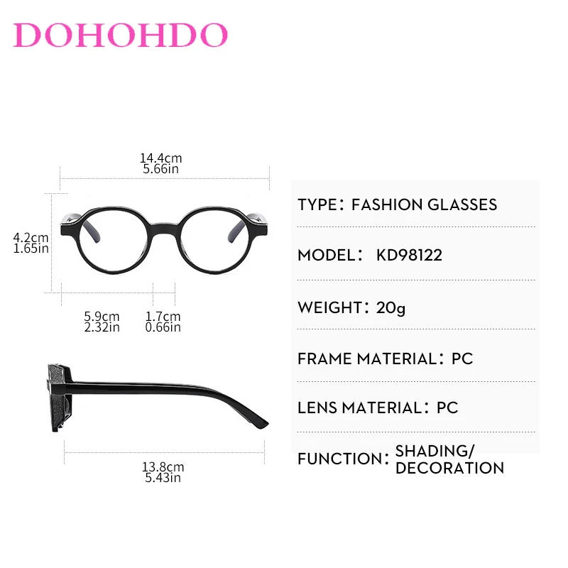 Gafas circulares de bloqueo de luz azul de diseñador de marca de lujo a la moda, gafas ópticas para hombres y mujeres, gafas de protección ocular para ordenador