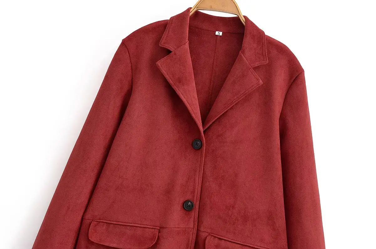 Mulher sólida camurça casaco feminino outono inverno casual manga cheia faur lã casaco longo senhora elegante outwear jaquetas