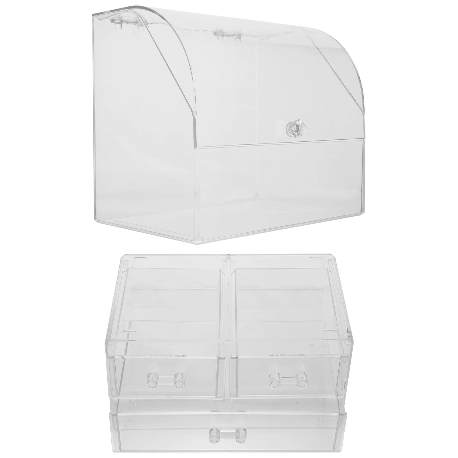 

Acrylic Box Thickened Material Smooth Polishing Convenient Fashionable Classified Storage Crystal Diamond Pattern