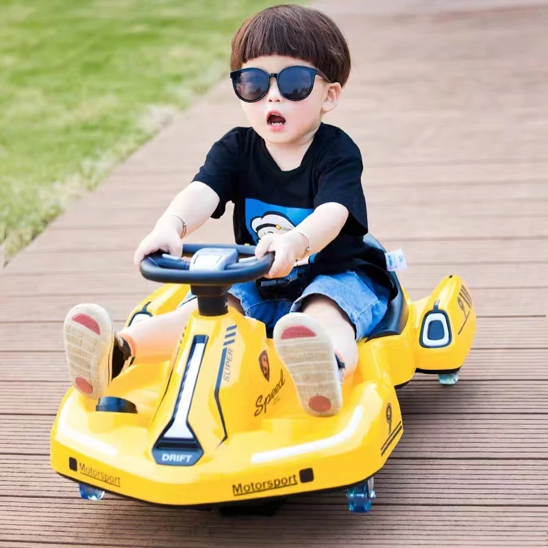 

Children's Electric Car Anti-rollover Drift Kart 360° Four-Wheel Off-Road Racing Boys and Girls Balance Dual Drive Toy Car