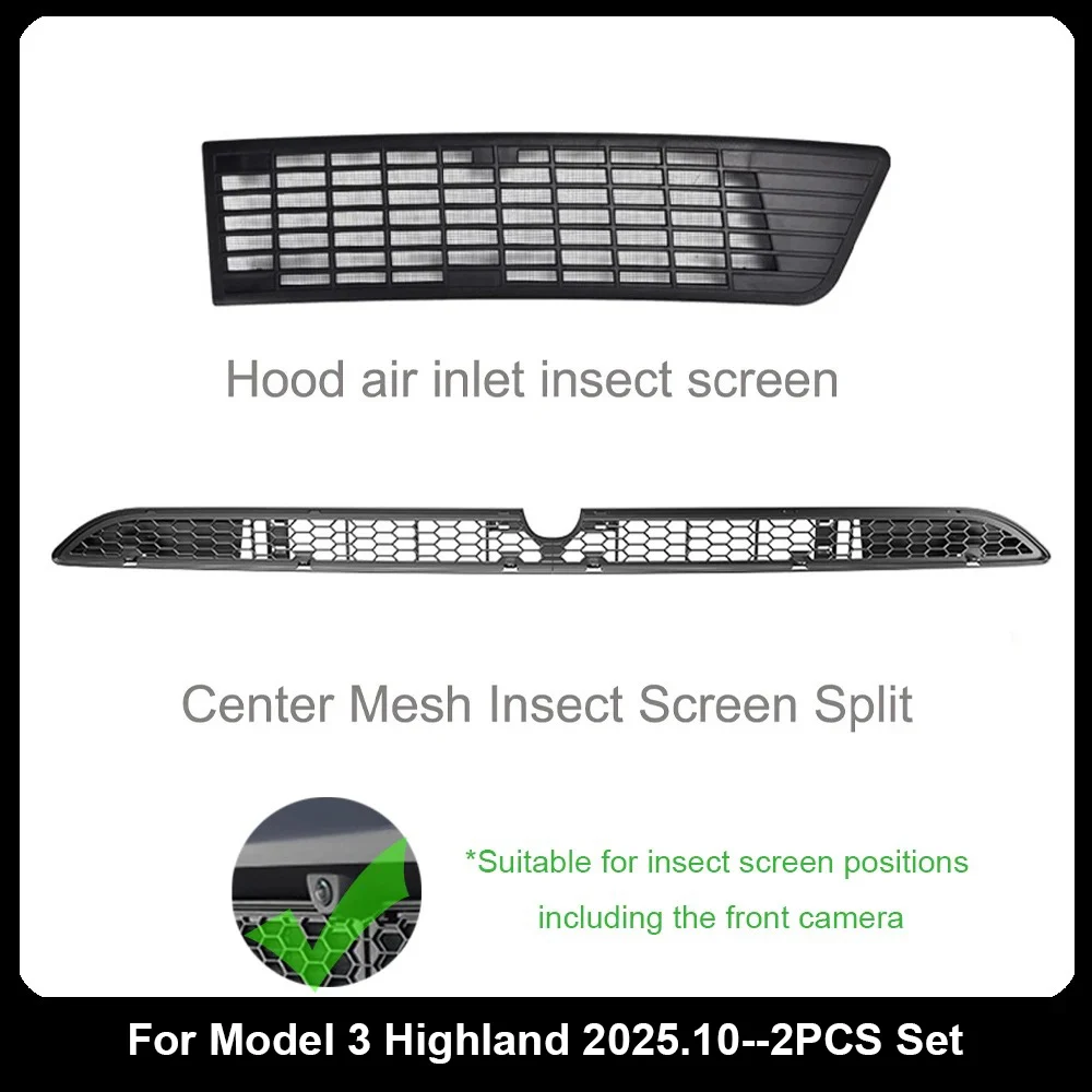 whiteforce Für Tesla Modell 3, Highland Frontschürze Grill Mesh Lufteinlass Vent Abdeckung Grille Wachen Schutz Anti-insekten Net zubehör 5