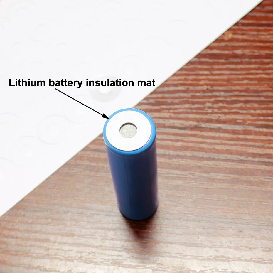100pcs/lot 16650 16340 lithium battery positive hollow hollow insulating gasket meson PET plastic mat DIY accessories 15.5*8.0MM