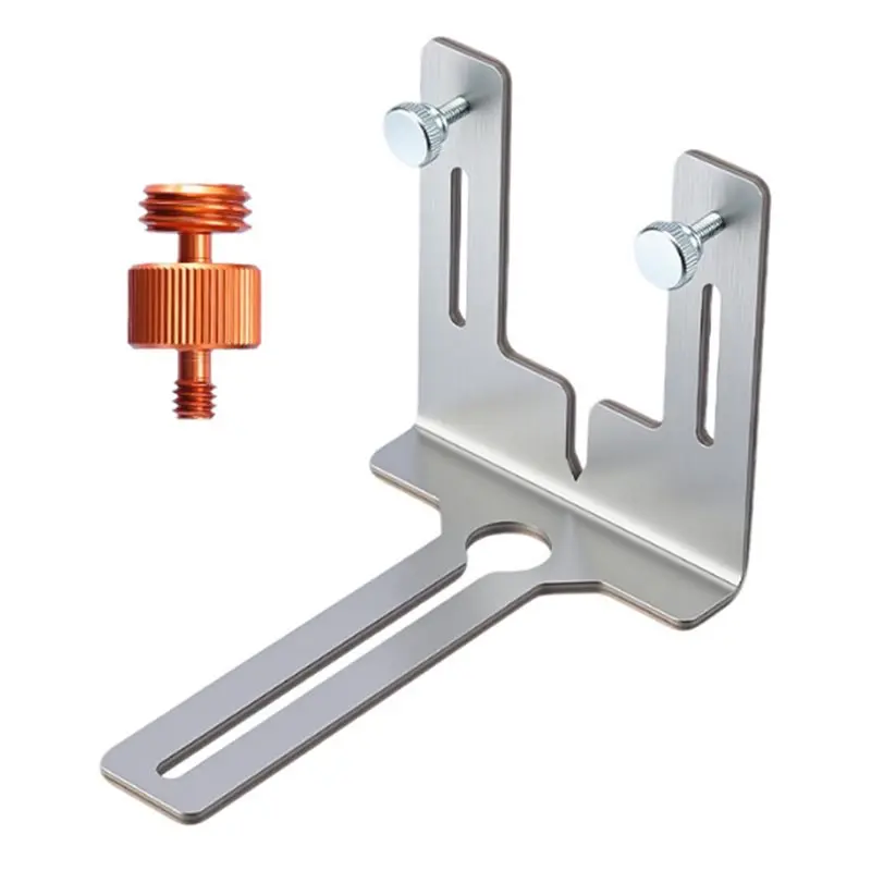 Adjustable Stainless Steel Laser Level Wall Mount Bracket Multi-Function For 1/4" 5/8" Connector Support