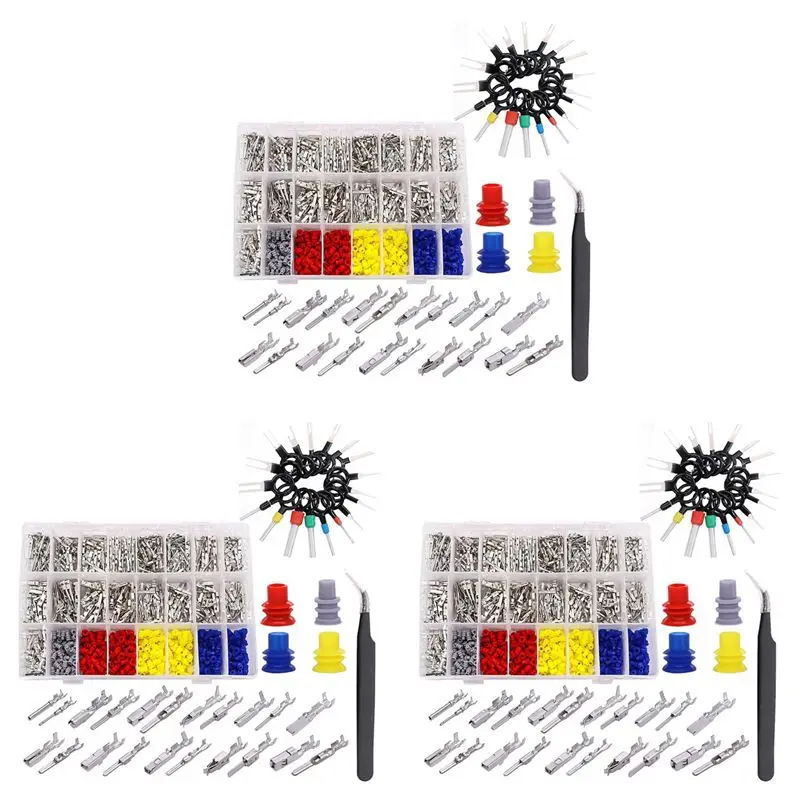 

Y42A-2265Pcs Car Electrical Wire Terminal Pins Connector Kit 1/1.5/1.8/2.2/2.8/3.5Mm 21Type Connector Pins Terminal Auto