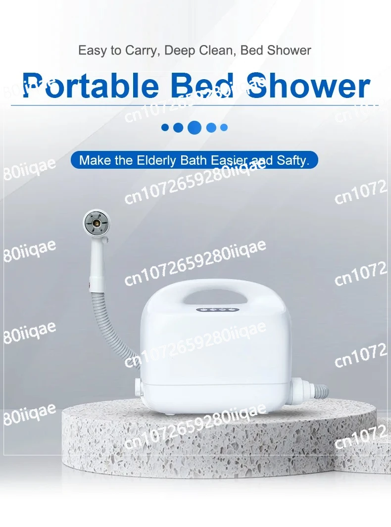 ZW186Pro Portable Bathing Machine No Water Leakage Shower Equipment for Bedridden