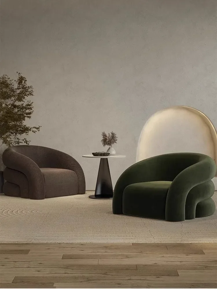 كرسي أريكة كسول فاخر خفيف لغرفة المعيشة شقة صغيرة كرسي استقبال ترفيهي إبداعي شرفة غرفة نوم أريكة واحدة إنترنت #5