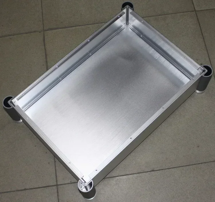 

case size:450*105*310mm WA62 Silver Full aluminum amplifier chassis/Tube amp amplifier case/AMP Enclosure/DIY AMP case/DIY box