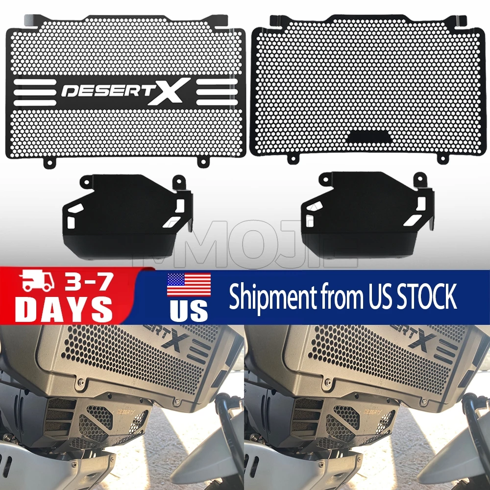 

For Ducati Desert X/Rally 2022 2023 2024 2025 Motorcycle Radiator Guard And Cylinder Head Guard Complete Set Engine Guard Cover