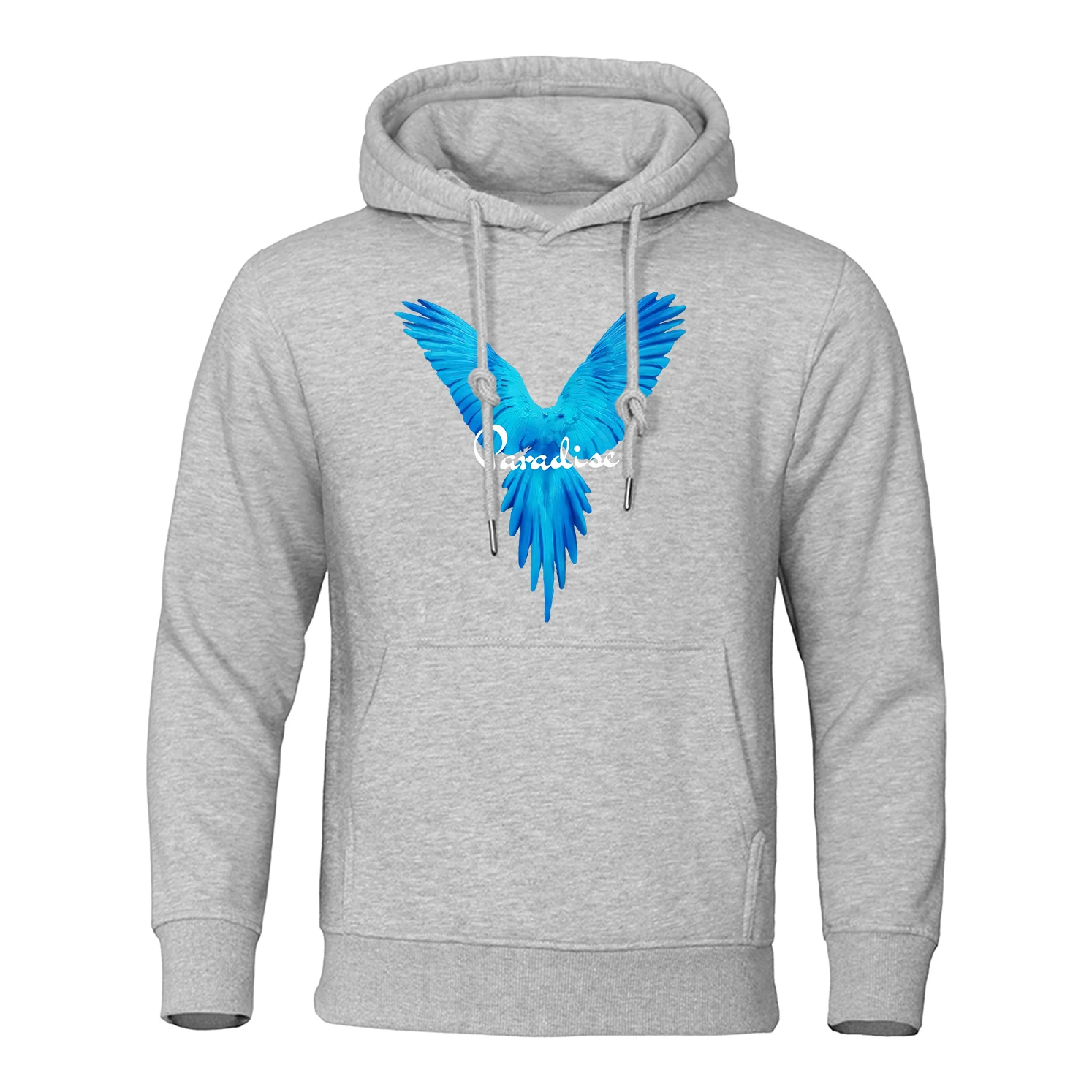

Beautiful Blue Wings Printing Hoody Mens Crewneck Street Sweatshirt Hip Hop New Casual Clothing Pullovers Fleece Loose Hoodie