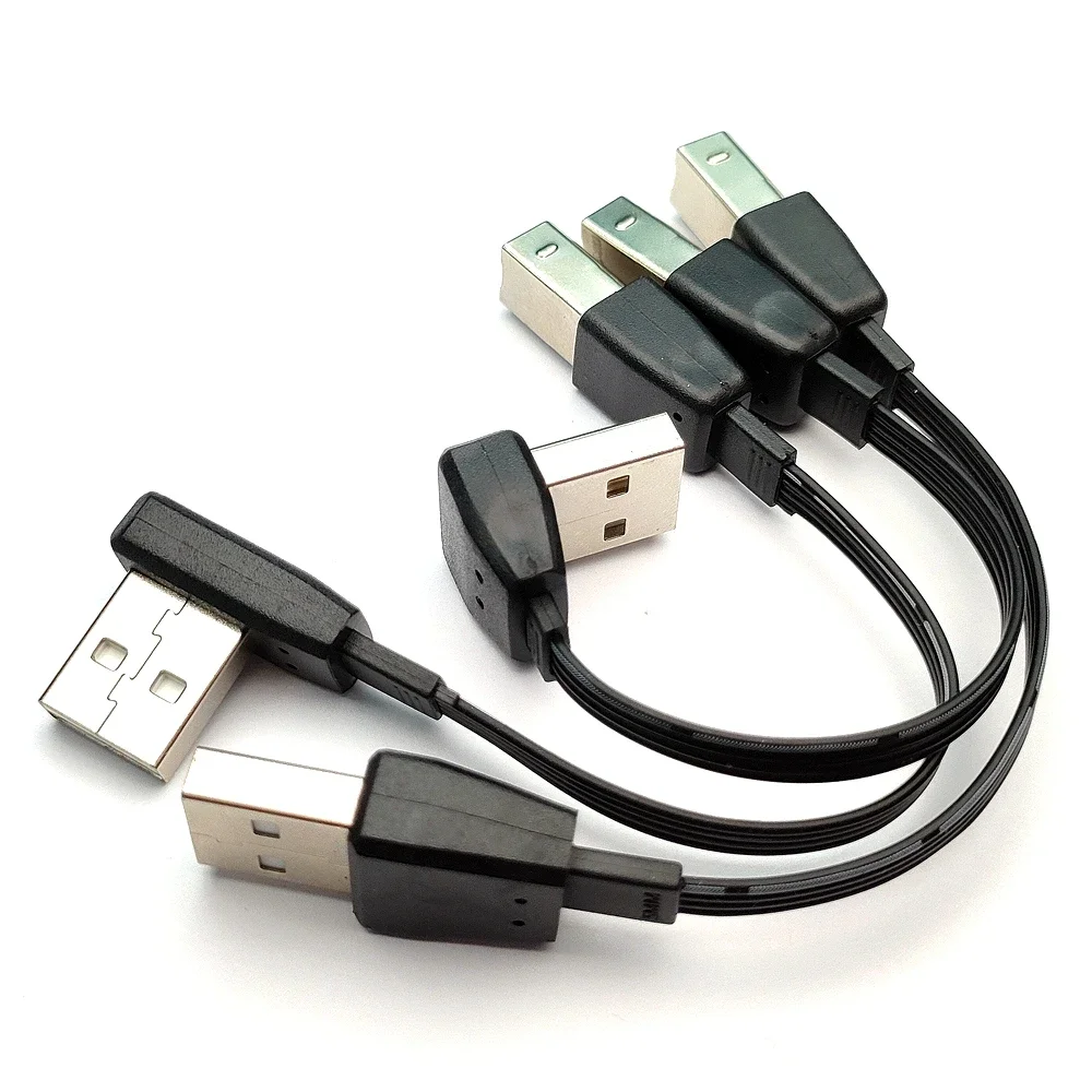 0.1M-1M soft USB 2.0 upper, lower, left and right elbows, 90 degree square mouth data cable, AM to BM desktop printer cable