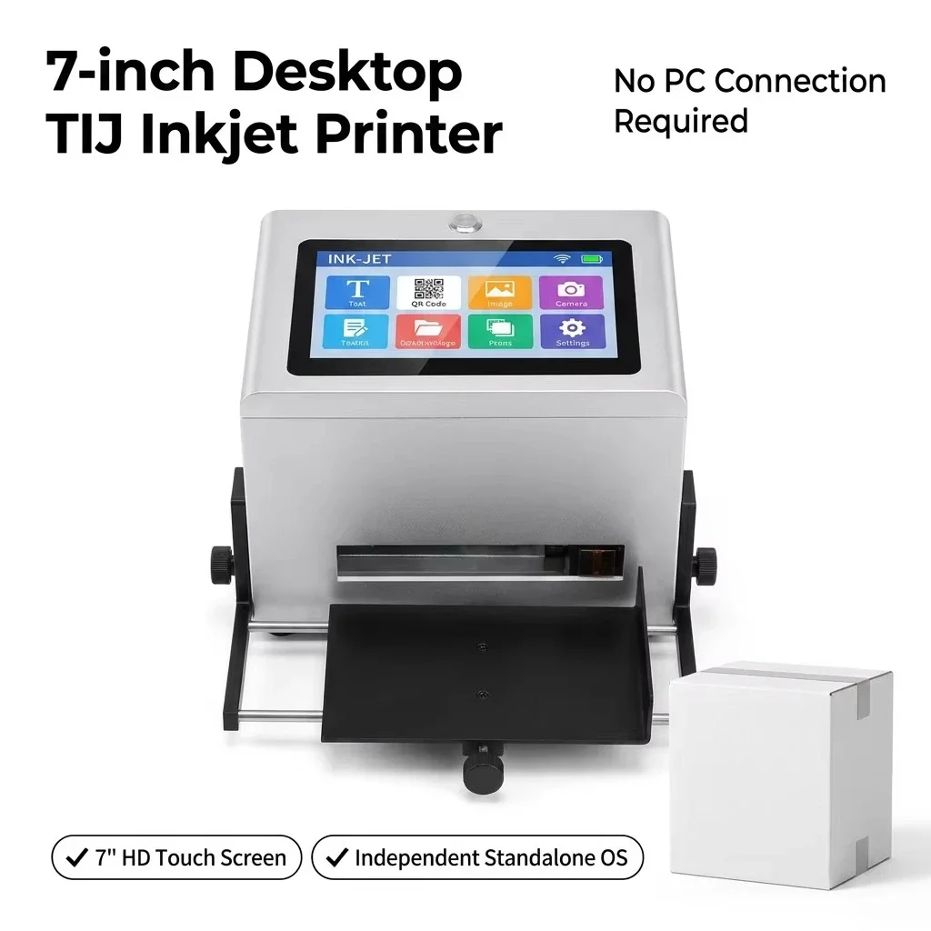 ronkix Stepper Motor 250 Files Industrial Desktop Date Printing Machine for Wood Aluminum Foil Building Material Serial QR Code