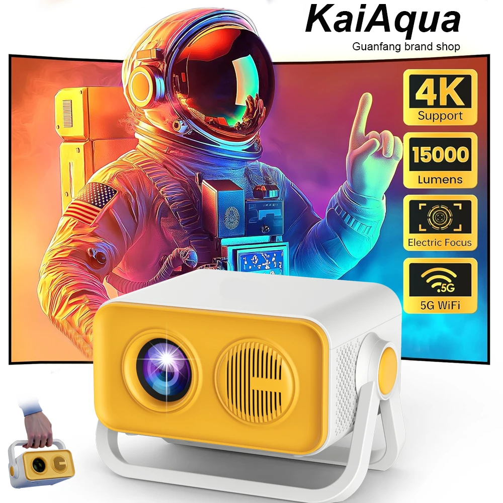 

NEW Native 1080P 250ANSI 4K Android11 HT23 Pro Projector With Auto Keystone Correction Focus Wifi6 BT5.2 Portable Movie Outdoor
