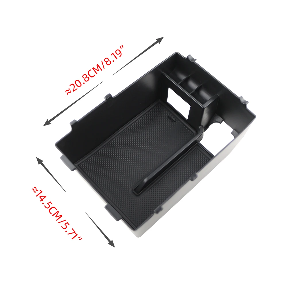 Für Subaru XV 2018 2019 2020 2021 ABS Armlehnen-Aufbewahrungsbox Mittelkonsole Behälter Ablagefach Halter zur Ordnung und Aufbewahrung – Detail 2